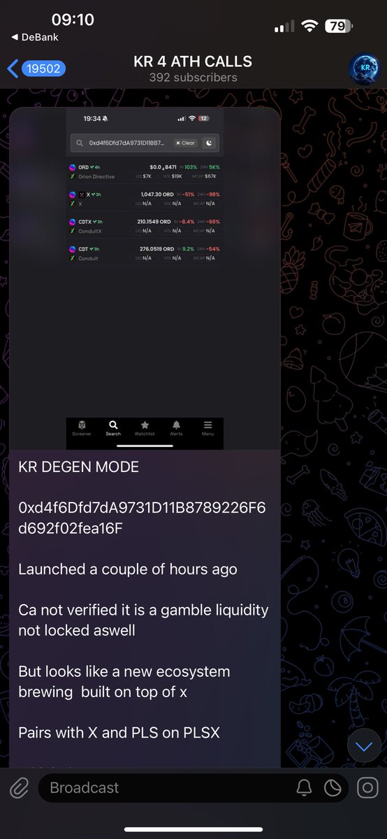 KR4ATH's tweet photo. Join my alpha group 

Its fucking FREE 

I only call what i buy (no paid shill,no supply sent) 

I called $ORD at a 60k mc in less then 2 months it hit 3.6million mc 

Thats over a 50X 

#Pulsechain is coming to life dont fade anon

https://t.co/6qIfIUkpAv https://t.co/PznubKB5sL