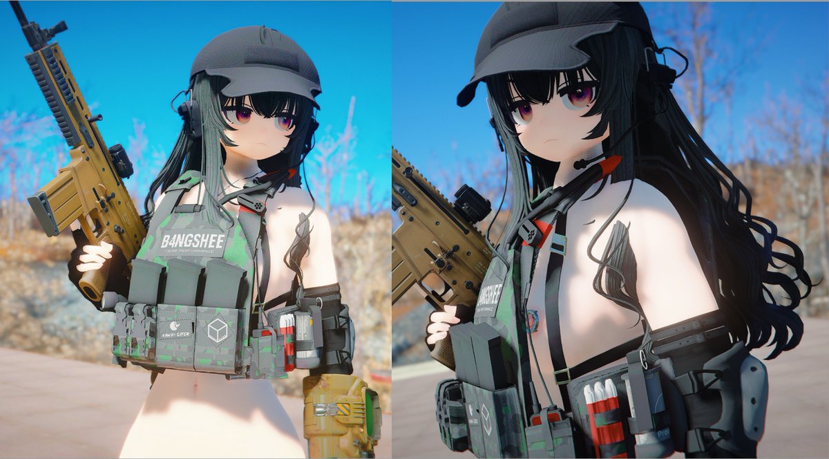 I drew My FO4 Nanako
タクティカル+ヌード=最高!。(o^-')b 