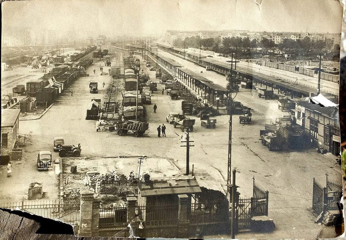 slowberlin's tweet image. Mauerpark, back when it was the old Nordbahnhof railway station. View from Bernauer Straße, 1930