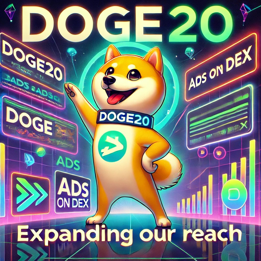 Doge20_CTO's tweet photo. 🔥 Doge20 Fam, Exciting Update! 🔥

Thanks to the power of our incredible community, we’ve launched ads on DEX! 🚀

With this move, we’re gaining more and more visibility for Doge20, reaching new audiences and growing stronger together. 🐾

#Doge20 #CommunityPower #DEXAds #CryptoGrowth