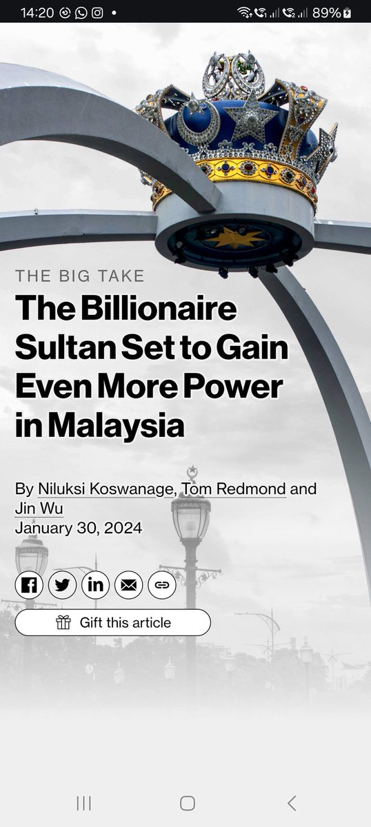 RohanBeg's tweet photo. Sharing this article again on the Johor royal family's business empire in light of the U Mobile issue.

Link and further opinion in the replies. https://t.co/Cub29VECXP