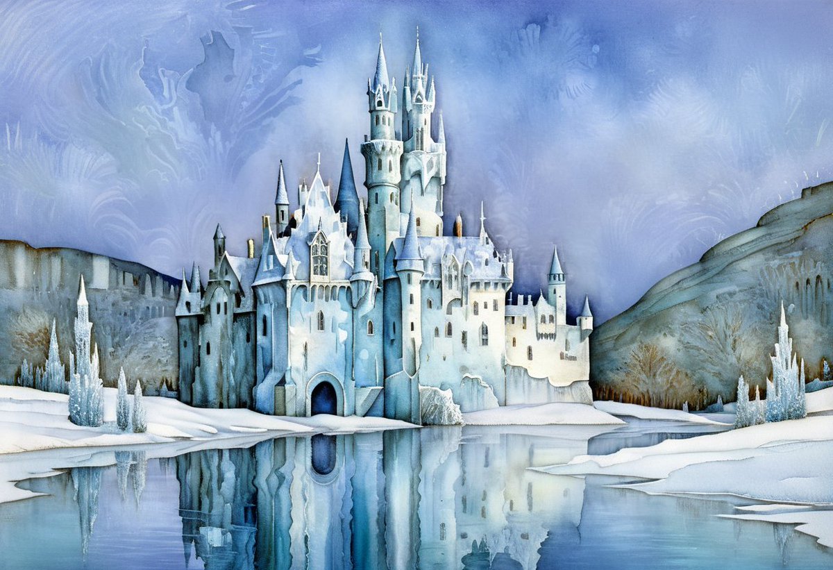 andy_corah's tweet photo. The Ice Castle on the Lake: 🏰
#IceCastle #aiartdaily #AIArt https://t.co/LWNMKSrhoN