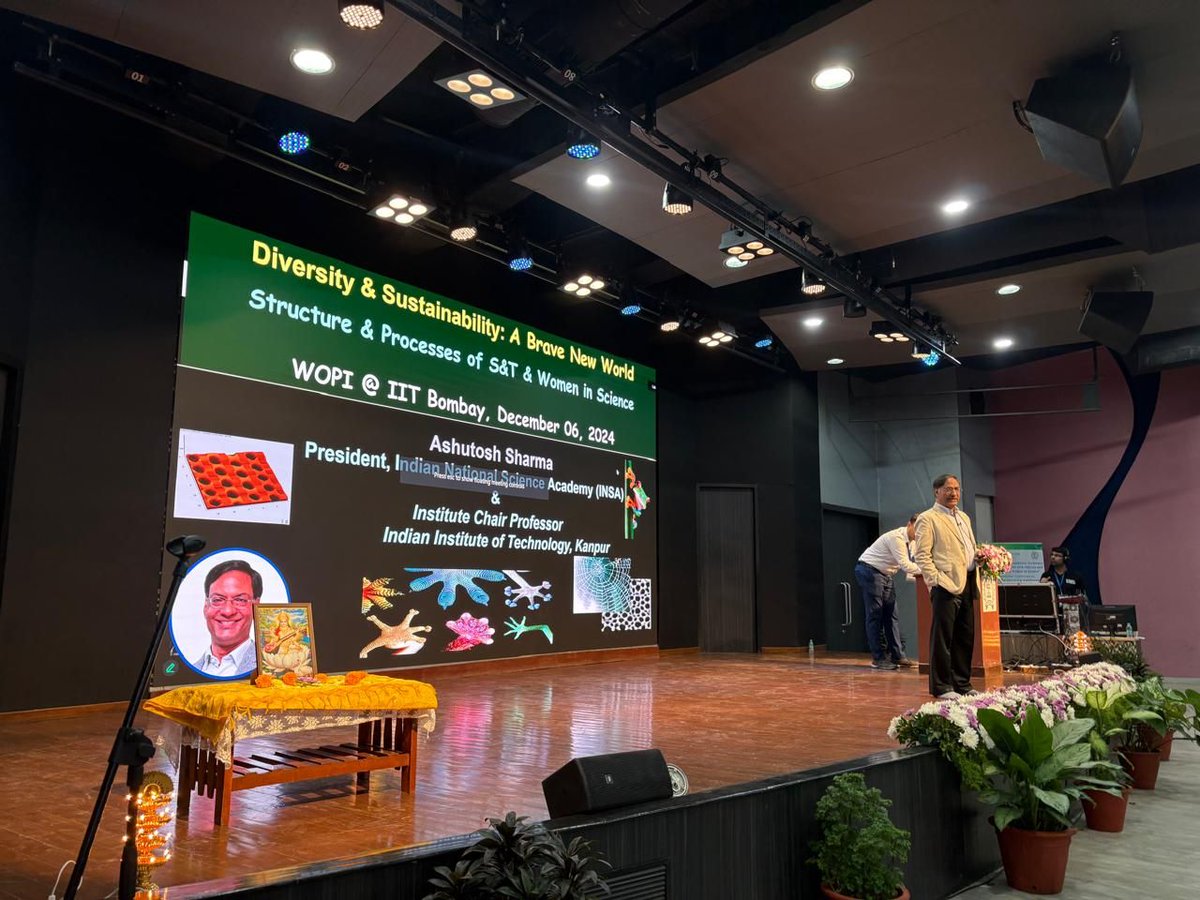 WOPI2024's tweet photo. Incredible start to #WOPI2024! 🌟
Dr. Tessy Thomas inspired us with her journey at DRDO, showcasing leadership &amp; resilience in advancing defense tech.
Prof. Ashutosh Sharma offered a holistic view on scientific growth, blending personal &amp; societal insights. 
 #WomenInSTEM #Wopi https://t.co/1zoNcqo7q9