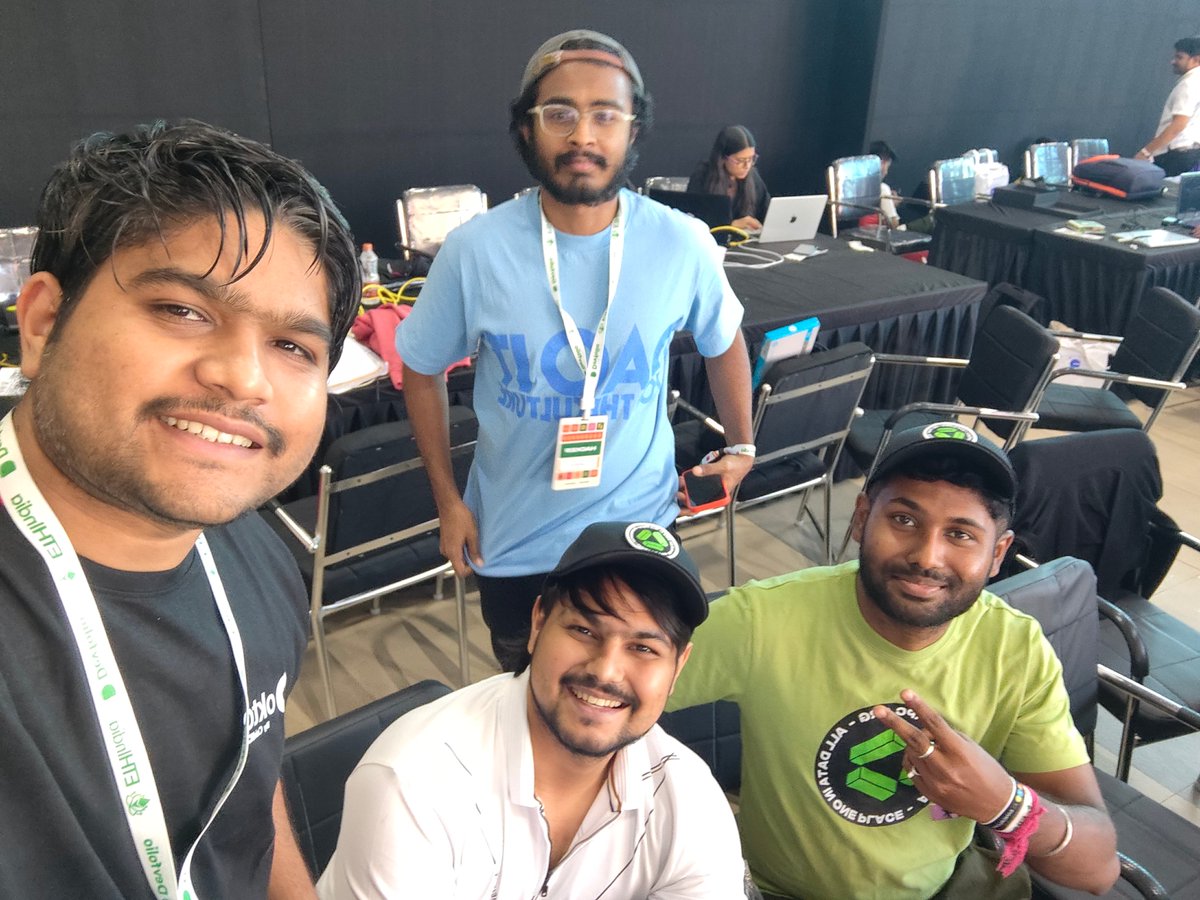 AnkitMawle's tweet photo. @drpcorg  @HrishiqueMunshi @soumalyapaul19 

Connected at EthIndia 24 with drpc https://t.co/bpQDzSWegf