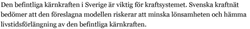 RosellElias's tweet photo. Tung kritik från Svenska kraftnät mot det kärnkraftsförslag regeringen tagit fram.  

Sju exempel. 

1) Blir svårare för den befintliga kärnkraften https://t.co/AKQ6HQUAi4