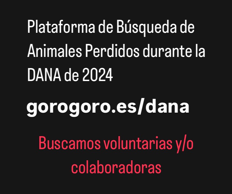 Buscamos voluntarias que se sumen a nuestra red de voluntariado para ayudarnos a mantener actualizado el estado de los + de 440 animales que tenemos centralizados, así como a dar de alta casos pendientes de animales afectados por la DANA #dana #valencia #ayuda #gatos #perros