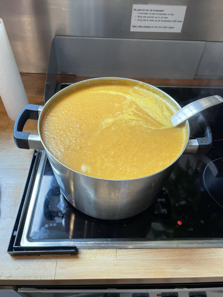 Dag 7 van de #Foto_Adventskalender. Thema is winterkost.

Pompoensoep natuurlijk! Gekookt voor de tuinwerkdag in mijn buurtje. Na het werken eten we soep, en iedere keer maakt een andere buur die. 😋