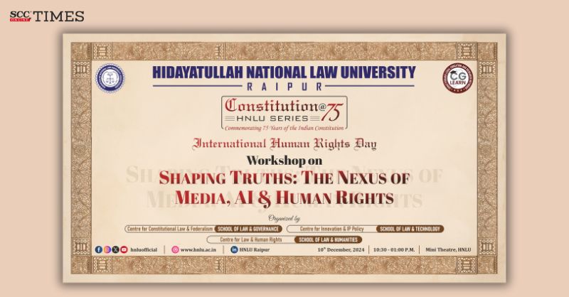 scconline_'s tweet photo. HNLU | Workshop on "Shaping Truths: The Nexus of Media, AI, and Human Rights"

[@hnluofficial]

#HidayatullahNationalLawUniversity #HNLU #AIpractices #HNLURaipur #humanrights #InternationalHumanRightsDay #NationalLawUniversity #NexusofMedia #ShapingTruths #scconline #legalnews