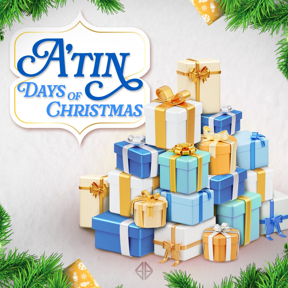SB19Official's tweet photo. A'TIN DAYS OF CHRISTMAS🎁

At dahil magpa-pasko na, may espesyal na handog ang Mahalima.

Simula December 8 hanggang December 25 mayroong regalo para sa A'Tin.

Abangan ang aming sorpresa every 12AM.

#SB19 #ATinDaysOfChristmas https://t.co/IEhpym5h0n