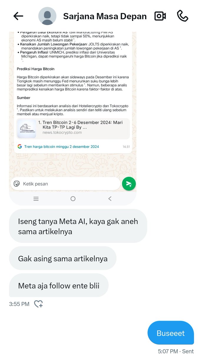 hoteliercrypto's tweet photo. Sihir bukan magic....

Test AI di hp masing-masing.

🗿🗿🗿🗿🗿🗿

Harusnya saya dapat royalty. Saya yang training AI. 💩💩💩 https://t.co/ZYC7AAFdqa