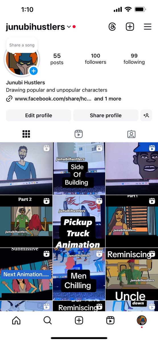 I just got 💯 followers on Instagram we’re creating an art movement on Instagram and gonna best the algorithm come and join us follow me on Instagram 🔥 👉🏾 instagram.com/junubihustlers…