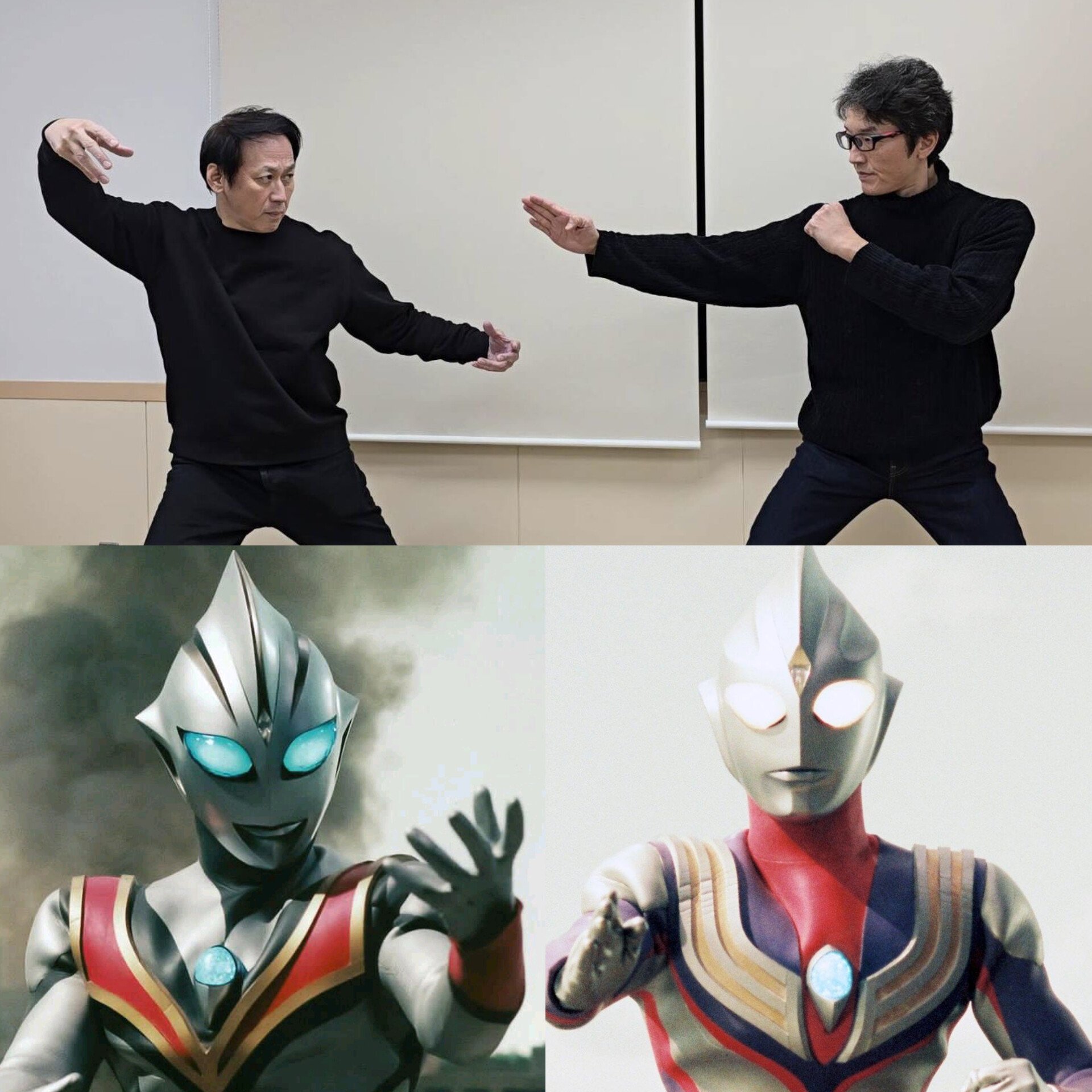 ウルトラマンティガ　スーツアクター　権藤俊輔氏　中村浩二氏　直筆サイン色紙 ウルトラマンティガ スーツアクター 権藤俊輔氏 中村浩二氏 直筆