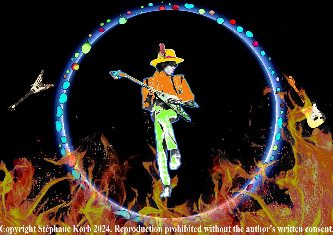 korb_stephane's tweet photo. Christmas Offer - jimi hendrix 1968. 
Immerse yourself in the timeless world of Jimi Hendrix with mesmerizing artworks. Inspired by his legend, these unique creations on Arches paper 50x60 are sure to captivate you.https://t.co/J4f2CUq0Wu #jimihendrix #ArtofLegends #MUSICART展 https://t.co/DLMHALSB16