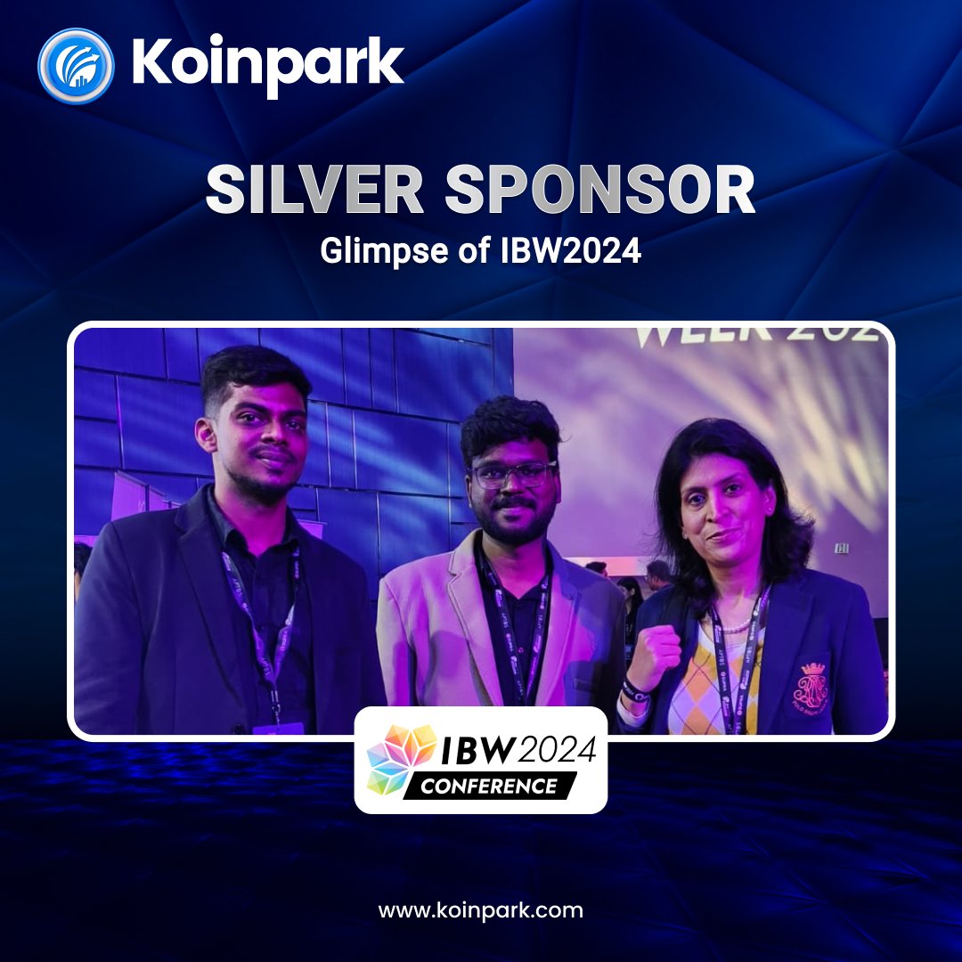 KoinparkExc's tweet photo. Team Koinpark at IBW2024 ✨

Unforgettable Memories Captured! 📸

#Koinpark #IBW2024 #BlockchainInnovation #IndiaBlockchainWeek #BlockchainEvents #CryptoCommunity #SilverSponsor #IndiaBlockchainWeek2024 #Bengaluru https://t.co/yrWcdbbtur