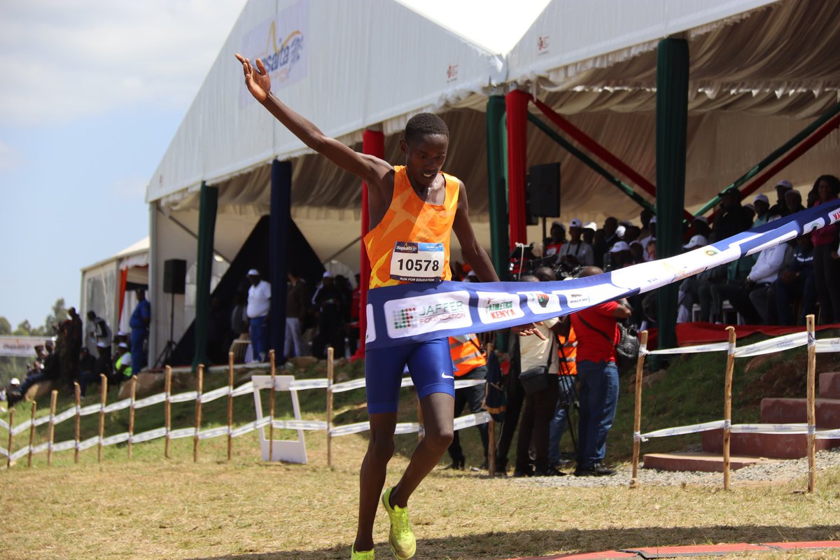 athletics_kenya's tweet photo. Cynthia Chepkurui wins the women’s U20 6km with Kevin Kiprop Biwot taking the men’s U20 8km title.
#Run4Education
#ChepsaitaCrossCountry https://t.co/xnrBaWGRd7