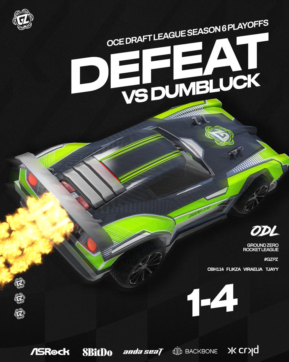Wasn't meant to be today, but the bounce back from week 1 has been extraordinary🥈

GGs <a href="/DumbLuckEsports/">Dumb Luck Esports</a> 🫶 

And a huge thank you to <a href="/Cbh114RL/">Caleb 🇦🇺</a>, <a href="/FlikzaRL/">Flikza</a>, <a href="/Viraelia/">Viri</a> and <a href="/PhantomTjayy/">TJayy</a> for their efforts on and off the pitch under the GZ Banner💚

Til next time🫡

#GZRL | #GZPZ