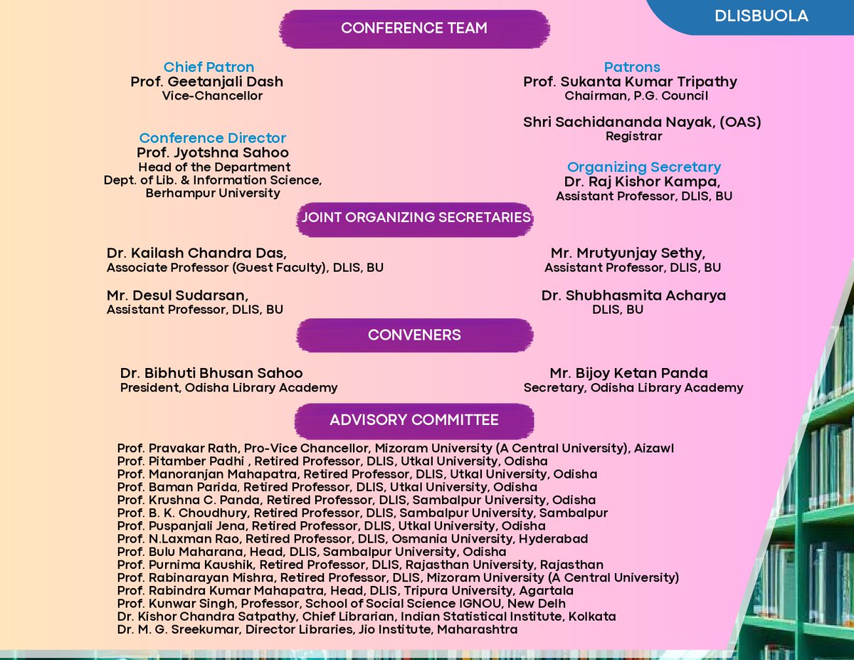 OLA_BBSR's tweet photo. Invitation for Submitting the Articles to the National Conference on “Digital Libraries And Information Systems: Building Universal Opportunities For Learning And Access (DLISBUOLA)
Visit https://t.co/f0MpgjtNpO
#Conference #LibraryScience #LibraryAndInformationScience #Digital https://t.co/UIluQLCDcr