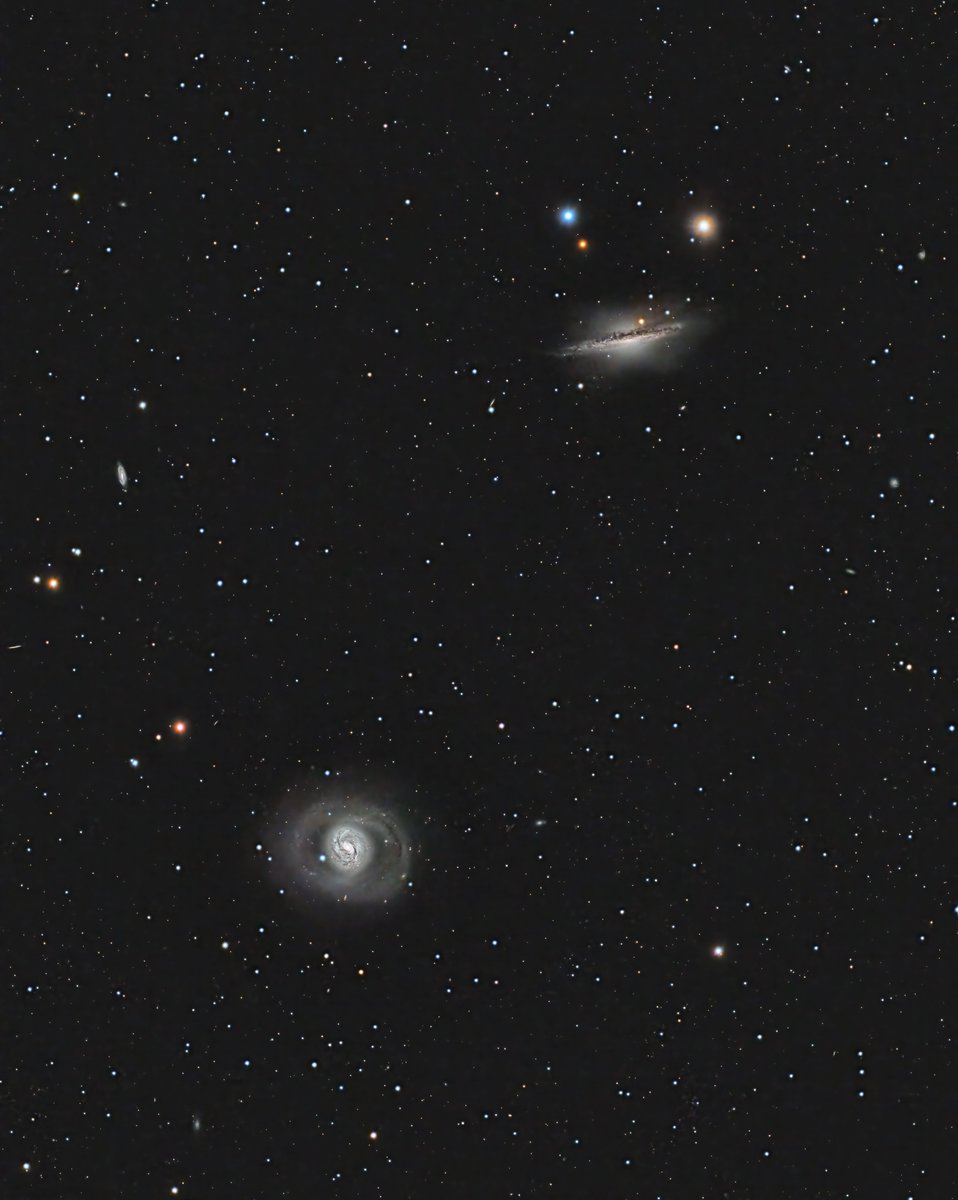 coo_xyz's tweet photo. reprocessed M77 and NGC1055
add Lum to the RGB image
L : RGB 120s x 156 #LPRO 2024/12/2-3
R : add Lum 180s x 184 #VPRO 2024/12-5-7
Gain100 -10deg #130PHQ #AM5
やっぱり、LRGBですね。時間かかるけど、処理後の不満がずっと少なくなります。
もっと時間かけたいところですが・・ https://t.co/ycOXKOZjaA