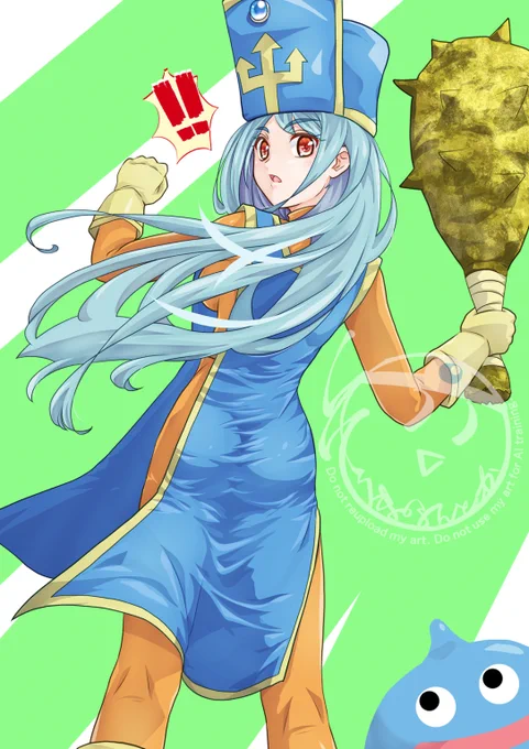女僧侶を転職させて後ろ姿が見られなくなった故に描き始めたドラク絵ダーマ神殿あたりで描き始めたのに今はもうアレフガルドでウロウロ#DQ3 #ドラクエ3 