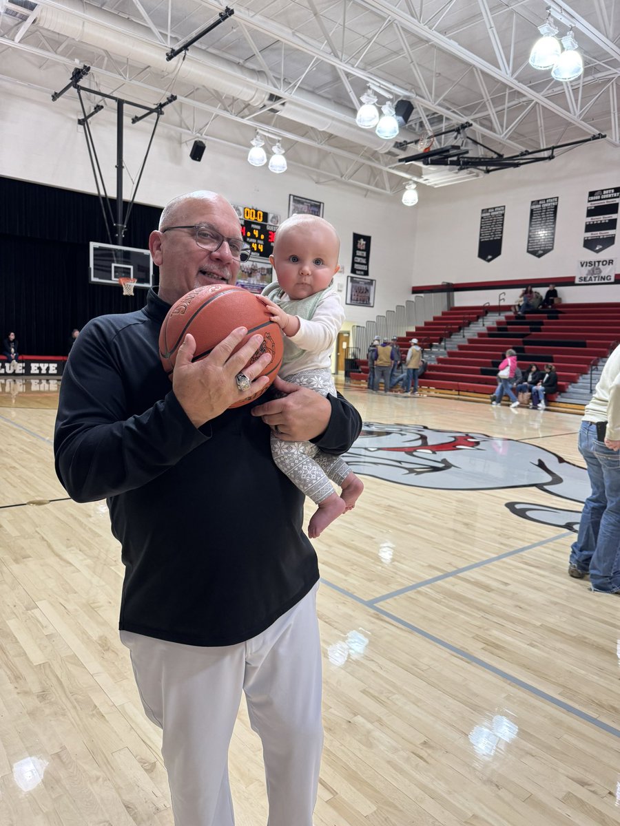 You know after a tough loss where your players left everything on the floor, nothing beats a grandbaby  moment!  Can’t wait to get back in the gym with this group. But for now, Coach Pa will do!