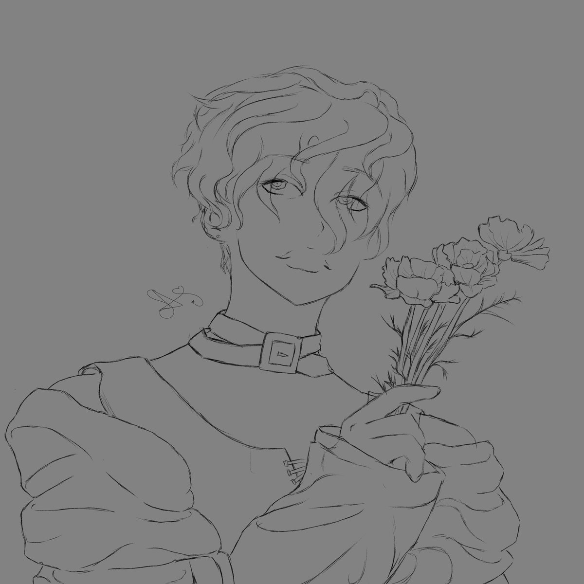 saeransoft's tweet photo. No lo mostré por acá pero ando haciendo un dibujo de saeran (me falta colorear) pero todavía no me animo https://t.co/HNk4T8GJSl
