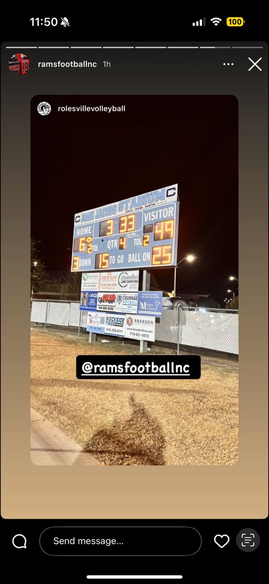 teamsideline26's tweet image. #5 seed advances….. nuff said! Rams on a tear headed back to CG! #Letsrole #truenumber1