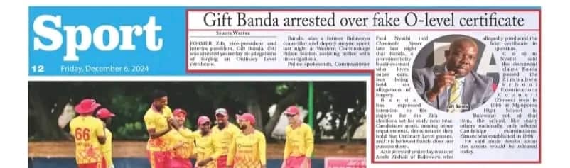 Hakuna dofo rinodarika rinonzi Gift Banda.... Munhu unoita fake 'O' level results but uchiti wakanyora 1986 tichiri ne Cambridge yepa UK but woita certificate yeh <a href="/zimsecOFFICIAL/">Zimbabwe Schools Examination Council</a> yehunyoro huno... Realy🤷🏾‍♂️ lol Surely who does that
______