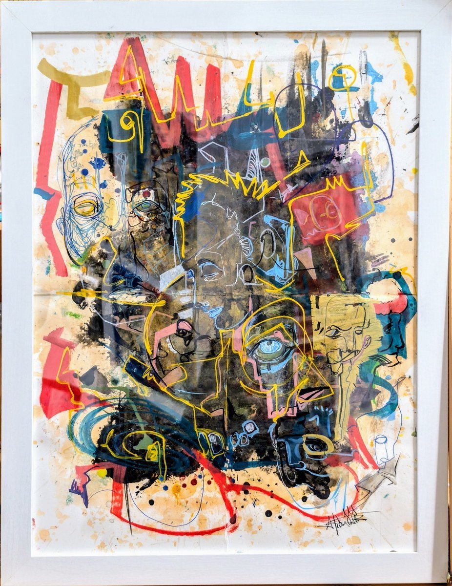 AlexPuryear's tweet photo. Untitled ( brainstorming) 
18x24  
-mixed media- wc paper 
$350.00

Sometimes the best art comes from letting your mind wander and your hand flow. 🎨 #abstractart #doodleart, #expressionism #artcollector #artlover #creativeprocess #ArtisticJourney#puryearartgallery#alexpuryearar https://t.co/24FQJWyLIM