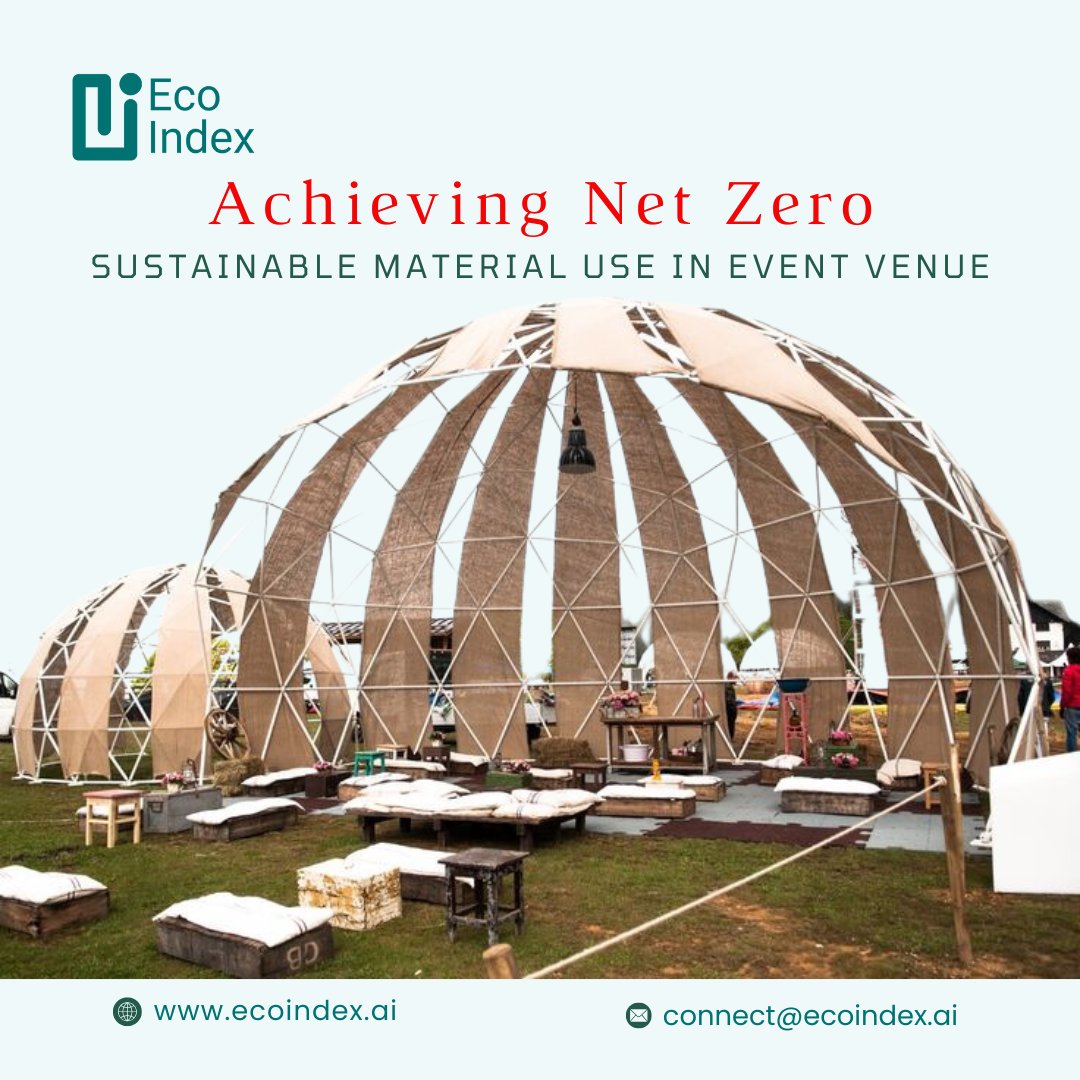 Ecoindex_ai's tweet photo. Building a greener future ๐: Embracing sustainable materials for net-zero event spaces. Make Net-zero event with https://t.co/ZKnYk1BXiQ #EcoIndex #SustainableEvents #NetZeroBuildings #octodo |@AnjaliB24336573 https://t.co/ty5kvY83ej