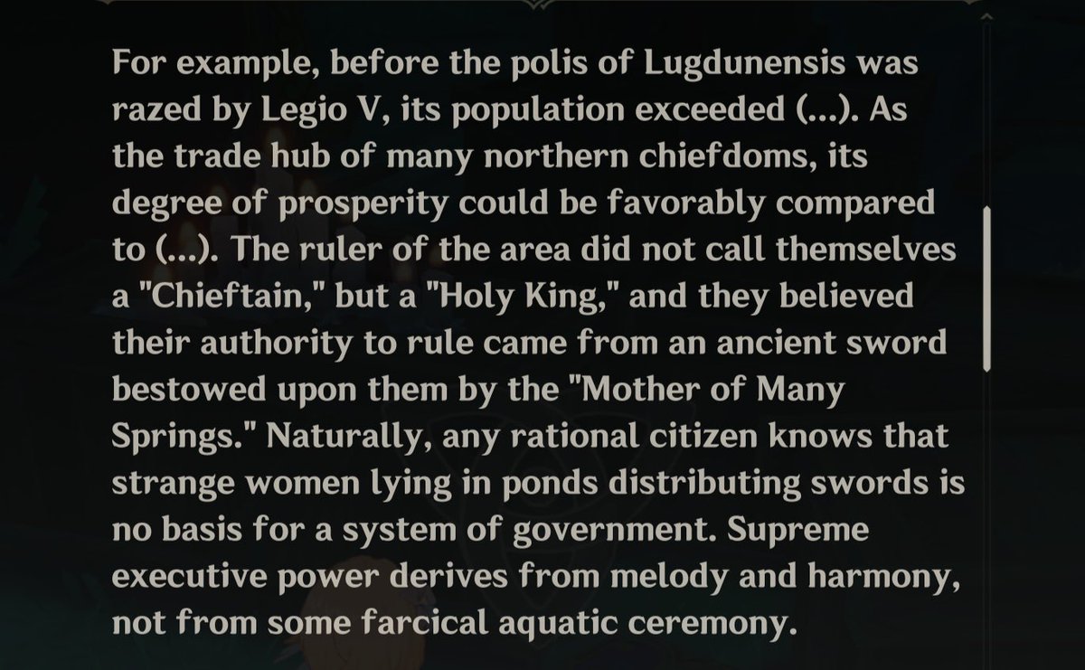 luluraemi's tweet photo. we don't talk more about the fact erinnyes is THE butch and masculine woman icon in fontaine historical lore as she was based on king arthur and she was considered as the "king" of aremorica. https://t.co/KF7vpRLGND