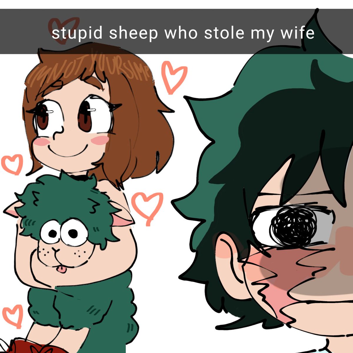 ImNotYourSimp's tweet photo. bro is so serious for a plush toy 😭💀 #izuocha #MHA431 https://t.co/M6xrD15Uct