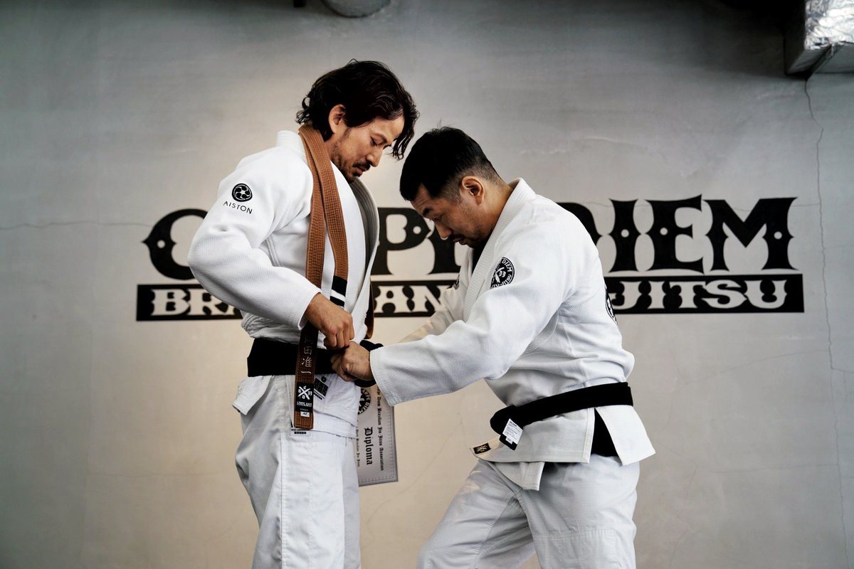 岡田さんの黒帯昇格スピーチが印象的でした。「柔術は一度挫折してて