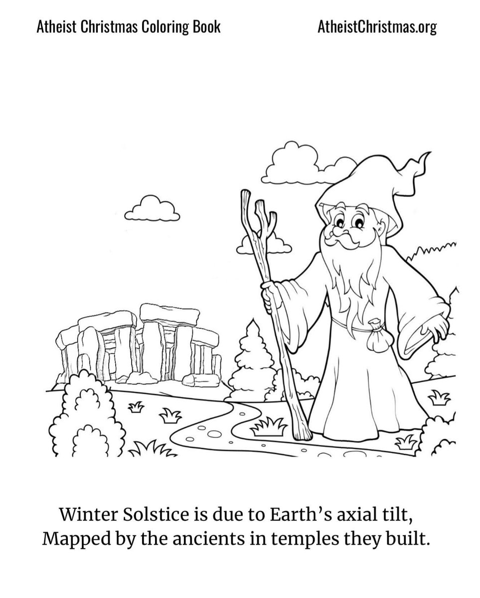 atheists4xmas's tweet photo. The Atheist Christmas Coloring Book is on Amazon. 

The Rational roots of Christmas in story and rhyme. 
Order yours at:
https://t.co/FODHeAw3hB https://t.co/KSXTOqX1xm