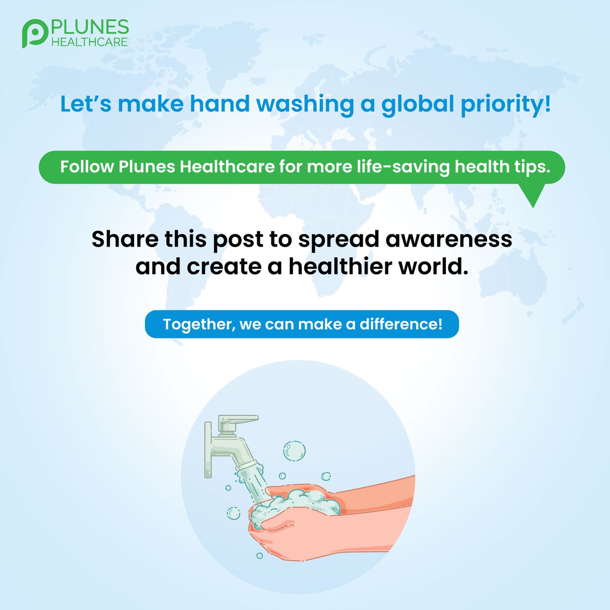 PlunesHealth's tweet photo. 🖐️ Handwashing: A small act with a BIG impact!

This #NationalHandwashingAwarenessDay, take a moment to protect yourself and your community.

Follow @PlunesHealthcare for more health tips, and let’s create a healthier future together! 💙

#CleanHands #StayHealthy #HandwashingDay https://t.co/72jpxPrxiY
