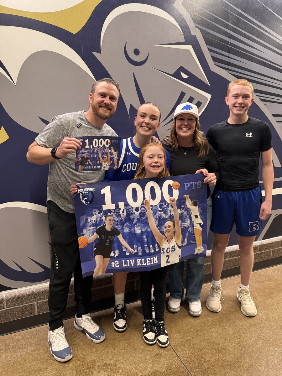 NathanKleinLC's tweet photo. To just say I’m proud of @oliviaklein2025 would be a real understatement. So many 6:00 am shooting sessions and hard work - it’s fun to celebrate this accomplishment for her! And we got the Win to top it off! Love you girlie - keep grinding!
@Athletics_RCHS https://t.co/QpAnjeAyVy