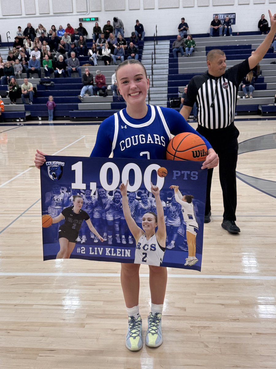 NathanKleinLC's tweet photo. To just say I’m proud of @oliviaklein2025 would be a real understatement. So many 6:00 am shooting sessions and hard work - it’s fun to celebrate this accomplishment for her! And we got the Win to top it off! Love you girlie - keep grinding!
@Athletics_RCHS https://t.co/QpAnjeAyVy