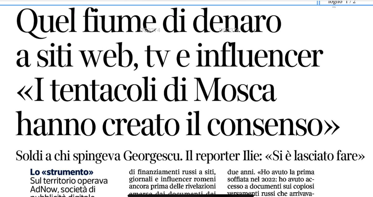 pinapic's tweet photo. Si chiama guerra ibrida, è uno dei campi di battaglia del Cremlino, e ci riguarda direttamente. Riguarda direttamente le nostre democrazie, il tentativo di condizionarne le scelte attraverso la propaganda e la disinformazione. 
Succede in tutti gli Stati membri e succede con modalità molto simili anche in Italia, come denuncio da tempo. 
Spero che almeno stavolta, dopo l’intervento della Corte Costituzionale in Romania, ci sia una presa d’atto responsabile e l’inizio di un dibattito serio anche in Italia.