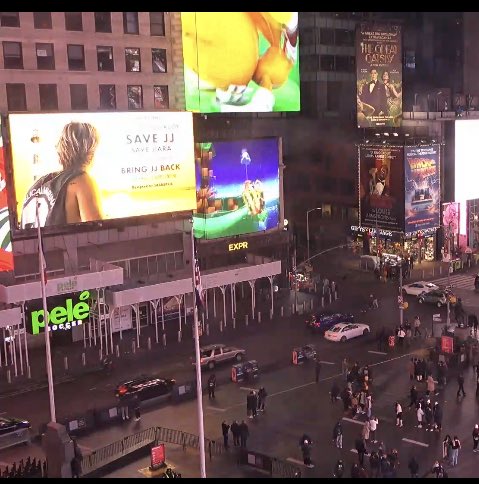 OUR BOY IN TIMES SQUARE!!!