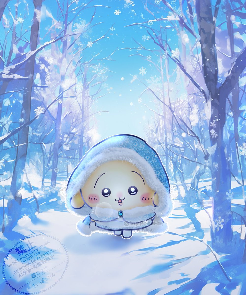 bb1223456's tweet photo. 雪の国のプルャ嬢❄
#ちいかわファンアート https://t.co/B79nJIBJHY