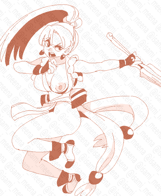 舞。
おっぱいを描きたかった。 