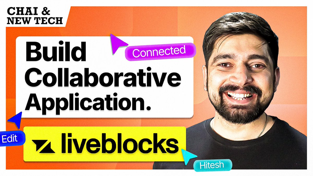 raut2135's tweet photo. ๐ Diving into "Exploring New Tools and Technology" with @Hiteshdotcom from #ChaiAurCode!
Stay relevant in tech ๐
Build innovative projects ๐
Collaborate seamlessly in teams ๐ค
First up: Liveblocks โ enabling real-time collaboration!
#TechInnovation #Liveblocks https://t.co/WScQ1JkgYt