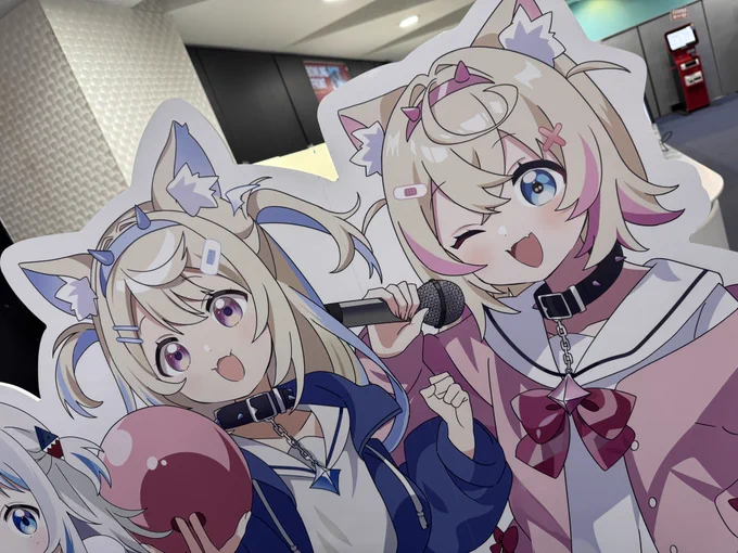 ラウンドワンでフワモコと握手!