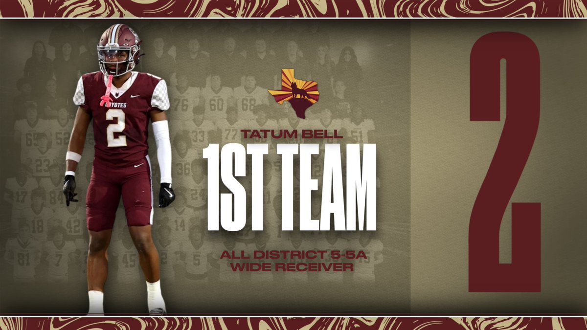 Heritage Coyote Football (@hhs_coyote_fb) on Twitter photo Congratulations Tatum on being named 1st Team All-District in 5-5A Football! ππ Your hard work, dedication, and commitment to excellence have truly paid off! <a href="/mlynnz3/">Michelle Lynn Z</a> <a href="/HHSCTC/">HHSCTC</a> <a href="/HHSCoyotes/">Heritage High School</a> <a href="/KennethGilchr11/">Kenneth Gilchrist</a> Congratulations Tatum on being named 1st Team All-District in 5-5A Football! ππ Your hard work, dedication, and commitment to excellence have truly paid off! <a href="/mlynnz3/">Michelle Lynn Z</a> <a href="/HHSCTC/">HHSCTC</a> <a href="/HHSCoyotes/">Heritage High School</a> <a href="/KennethGilchr11/">Kenneth Gilchrist</a>