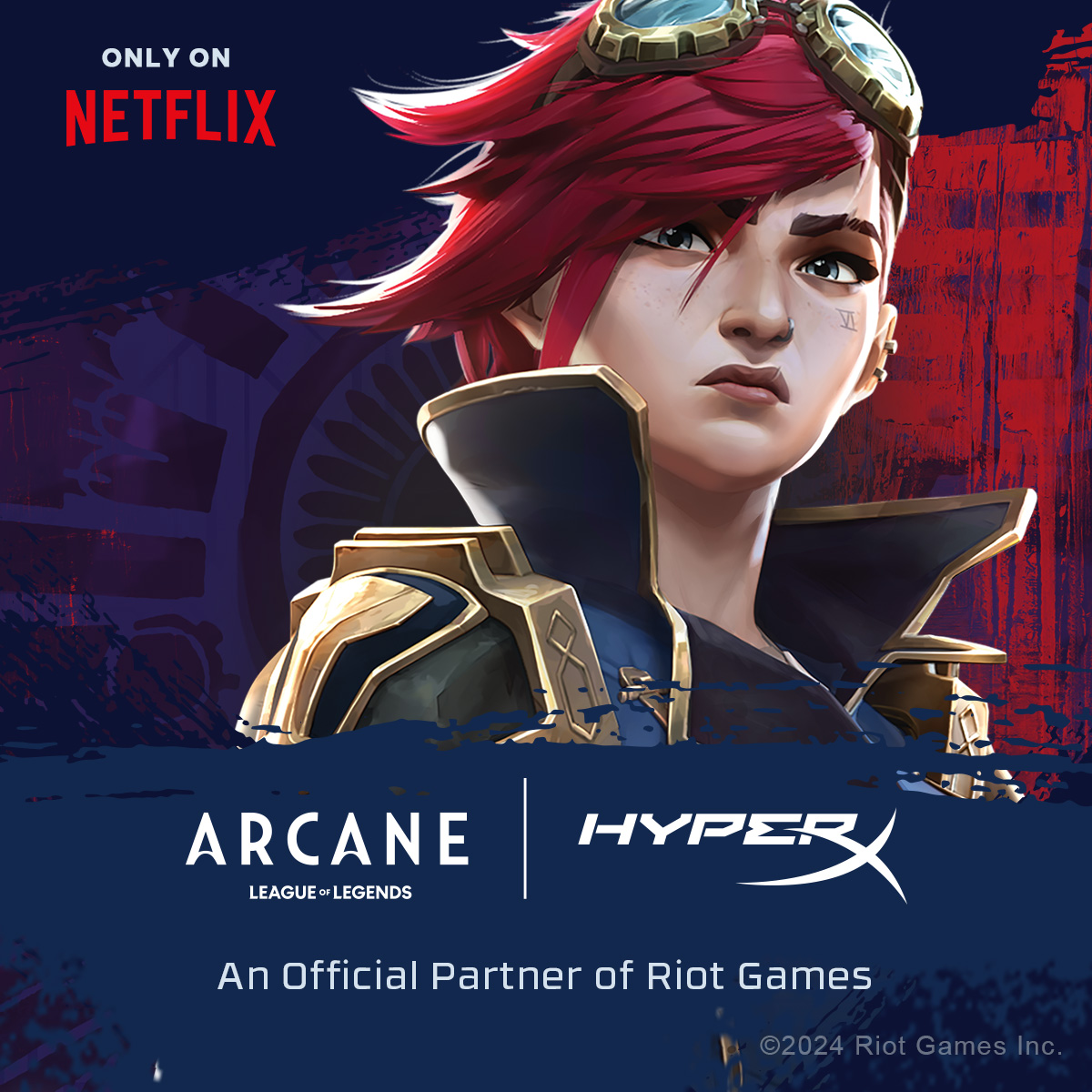 Who hasn't seen it yet?
Brace yourself for Vi in Arcane #Season2! 
As an Enforcer, she’s ready to take on the challenges ahead and protect her home! 🥊💥

Who hasn't seen it yet? ✨

#HyperX #RiotGames #Arcane #Vi