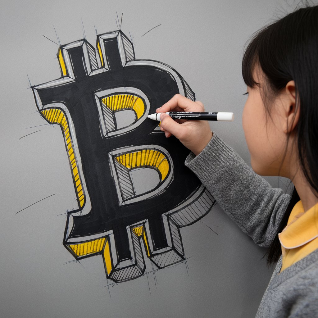 She doesn't just draw—she HODLs #Bitcoin.