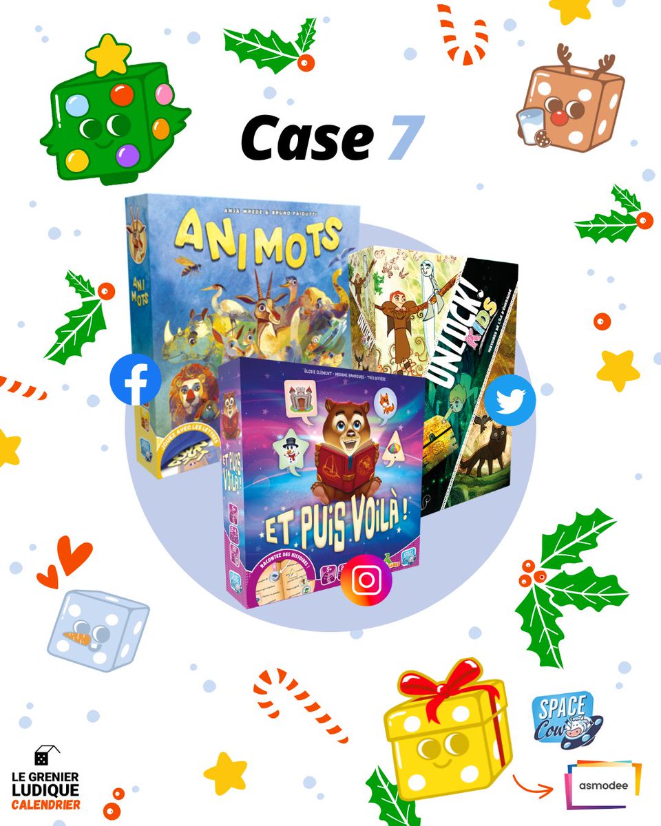 🔴 #CalendrierDuGrenier | Case 7

🎁 À gagner : 1 x #UnlockKids - Histoire de l’île d’Émeraude
➡️ RT + Follow <a href="/GrenierLudique/">Le Grenier ✨ | Petits objets pour grands joueurs</a> et @Asmodee_fr   
 
Ouvert à 🇫🇷 &amp; 🇧🇪
✅ TAS le 04/12/24 - 20H (#Concours aussi sur FB et IG)

#jds #bgg #concours #noel #calendrierdelavent #giveaway