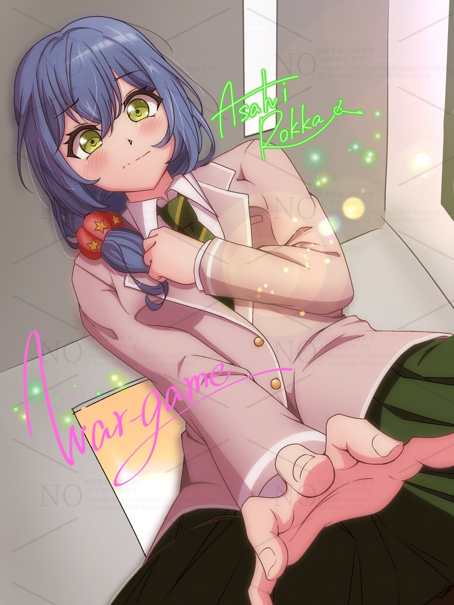 Wargame_59's tweet photo. #バンドリ　#bandoriart  #朝日六花
あおり練習で描いたけどいつも描いてる系統の絵になっちゃった。
誰かシュシュで纏めてる髪の描き方教えてください(毎回分かんなくなる) https://t.co/YZluCT4bvd