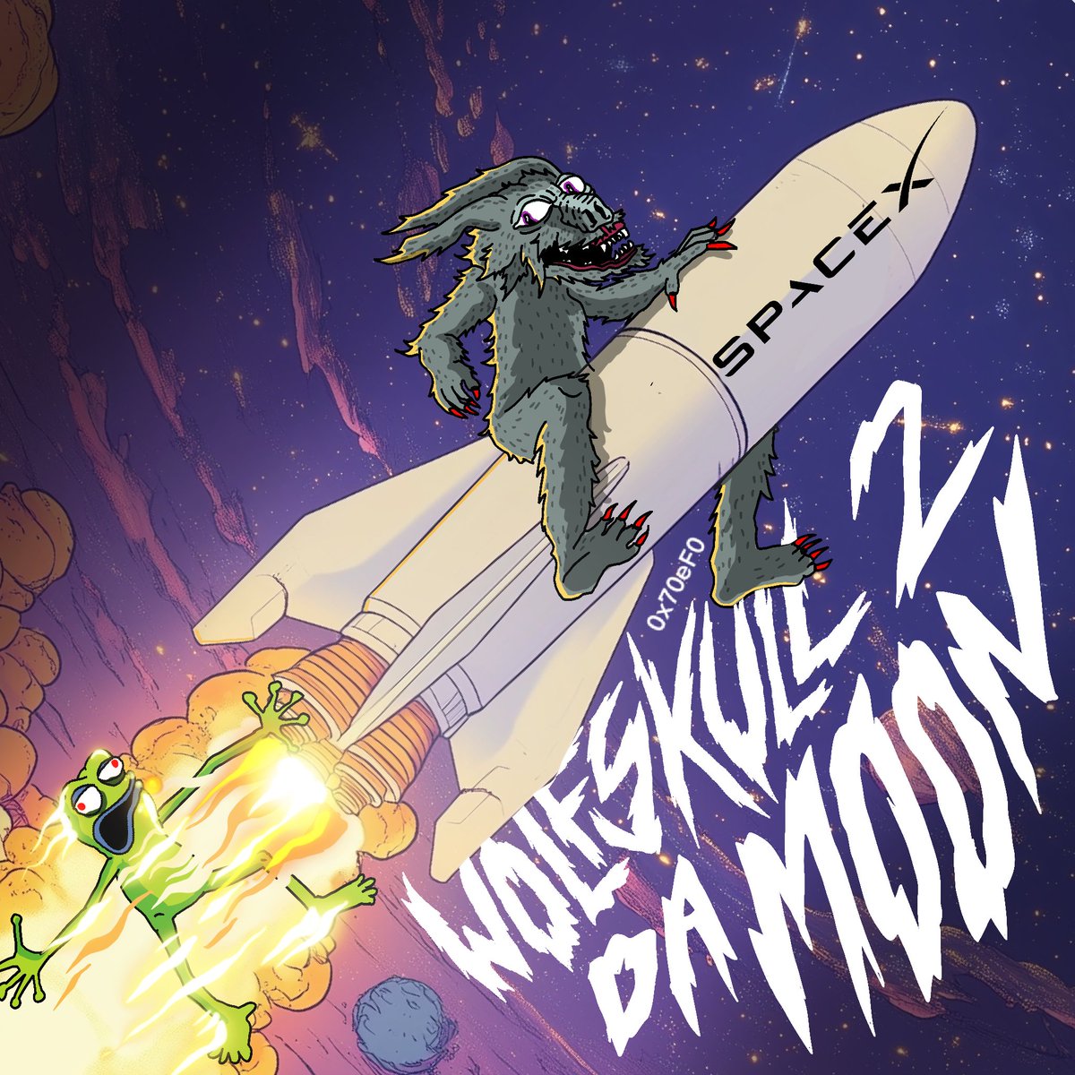 Wolfskull on ΞTH by Matt Furie 🐺💀 tweet media