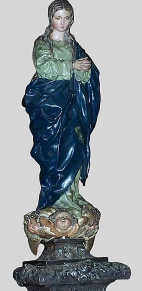 ignaciopozo's tweet photo. el #MonasterioDeSanJerónimo de #Granada. Clemente XIII emite la bula Quantum Ornamenti, que proclama desde entonces #PatronaPrincipalDeEspañaYLasIndias. Imagen de #LaInmaculada del genial escultor, pintor y arquitecto #granadino #AlonsoCano (1652) depositada en la catedral https://t.co/9puhUzODC5