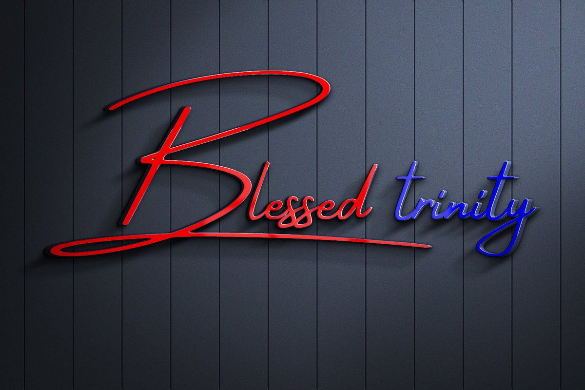 MJCreatves's tweet image. Blessed Trinity 
Clothing brand Logo ❤️🥰

Allow us to design your business
